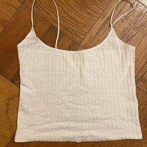 The Reformation Ronnie Knit Tank Ivory S - NWT